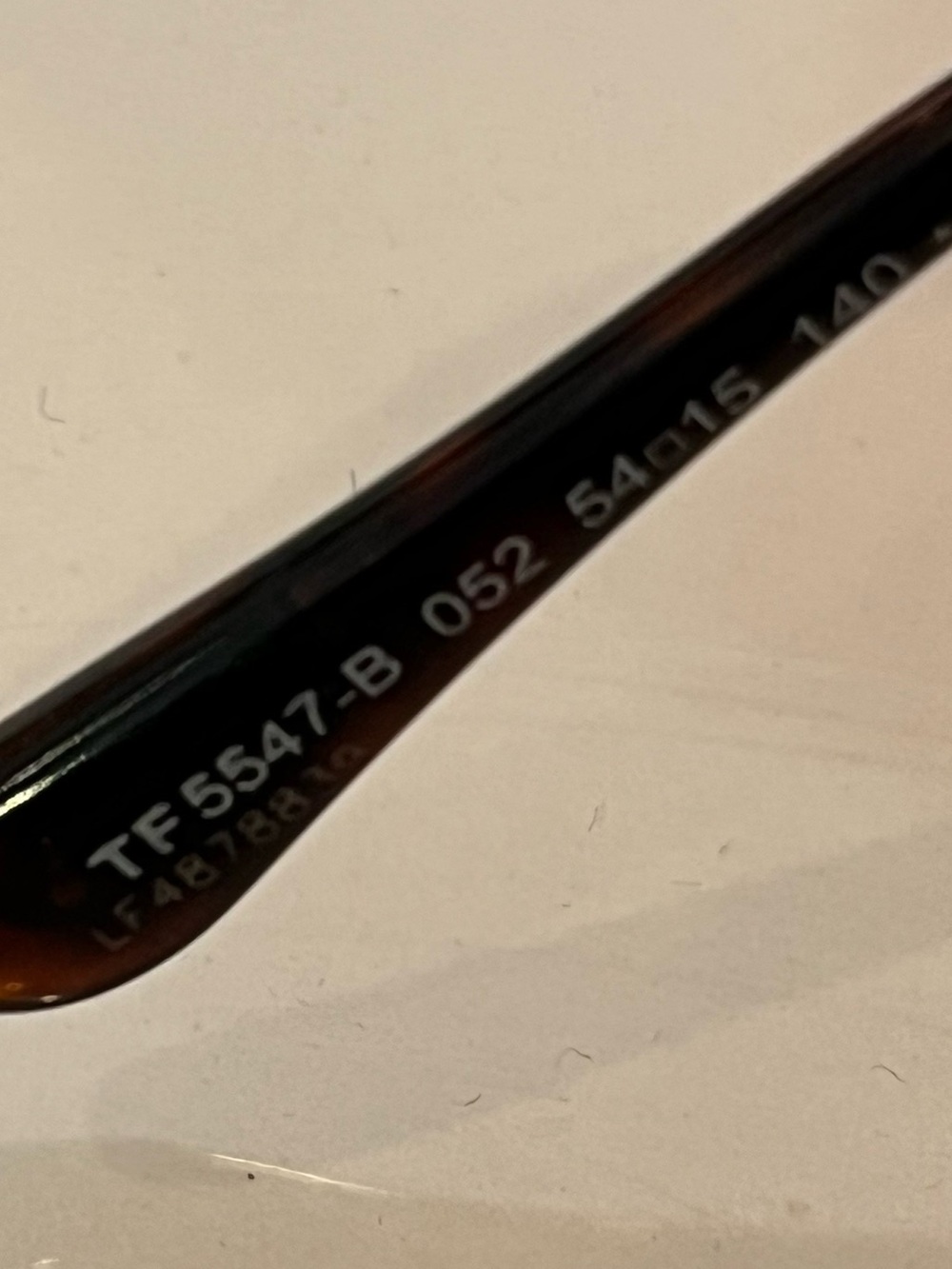 TOM FORD TF 5547-B 052 HAVANA GOLD AUTHENTIC EYEGLASSES 54-15-140 - Picture 6 of 9